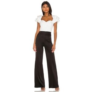 Alice + Olivia Mateo Puff Sleeves Jumpsuit - S 12 - NWT